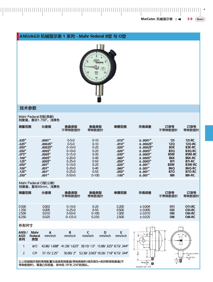 三本2018馬爾 Mahr catalog-149